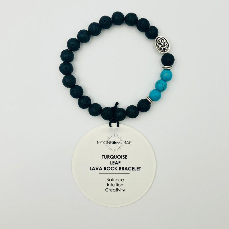 TURQUOISE LAVA ROCK BRACELET