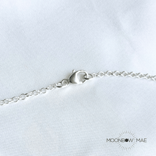 Moonbow Mae Silver Flower Necklace