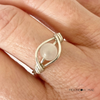 Moonbow Mae 925 Rose Quartz Wire Wrapped Ring