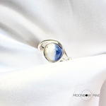 Moonbow Mae Sodalite Wire Wrapped Ring
