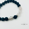 ROSE QUARTZ BUDDHA LAVA ROCK BRACELET