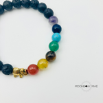 ELEPHANT CHAKRA LAVA ROCK BRACELET