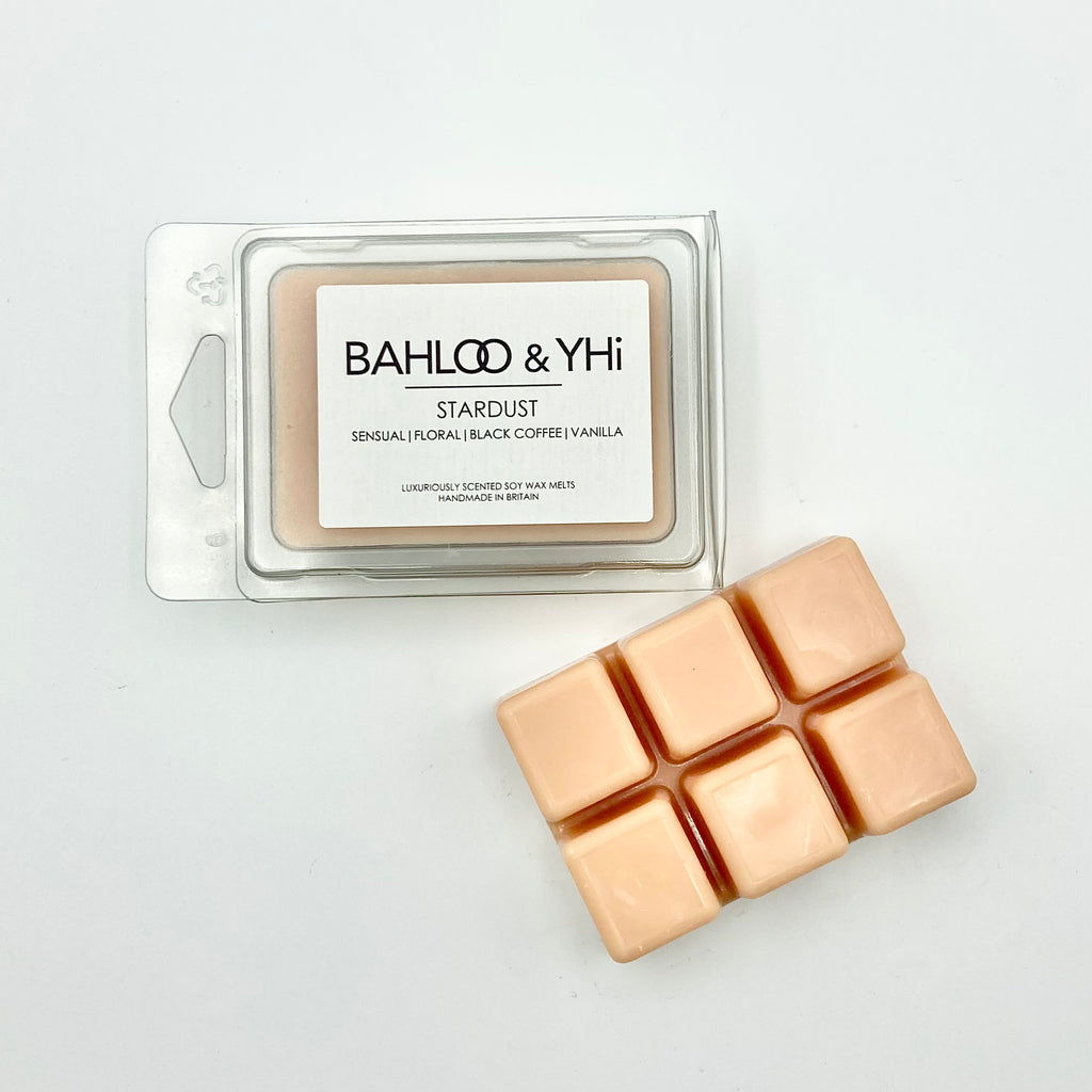 soy wax melts in square clam shell
