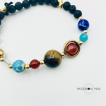 SOLAR SYSTEM LAVA ROCK BRACELET