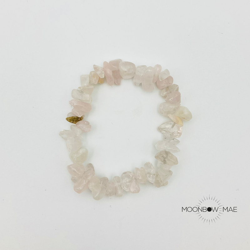 1 Natural Stone Healing Crystal Rose Quartz Beaded Bracelet | SHEIN UK