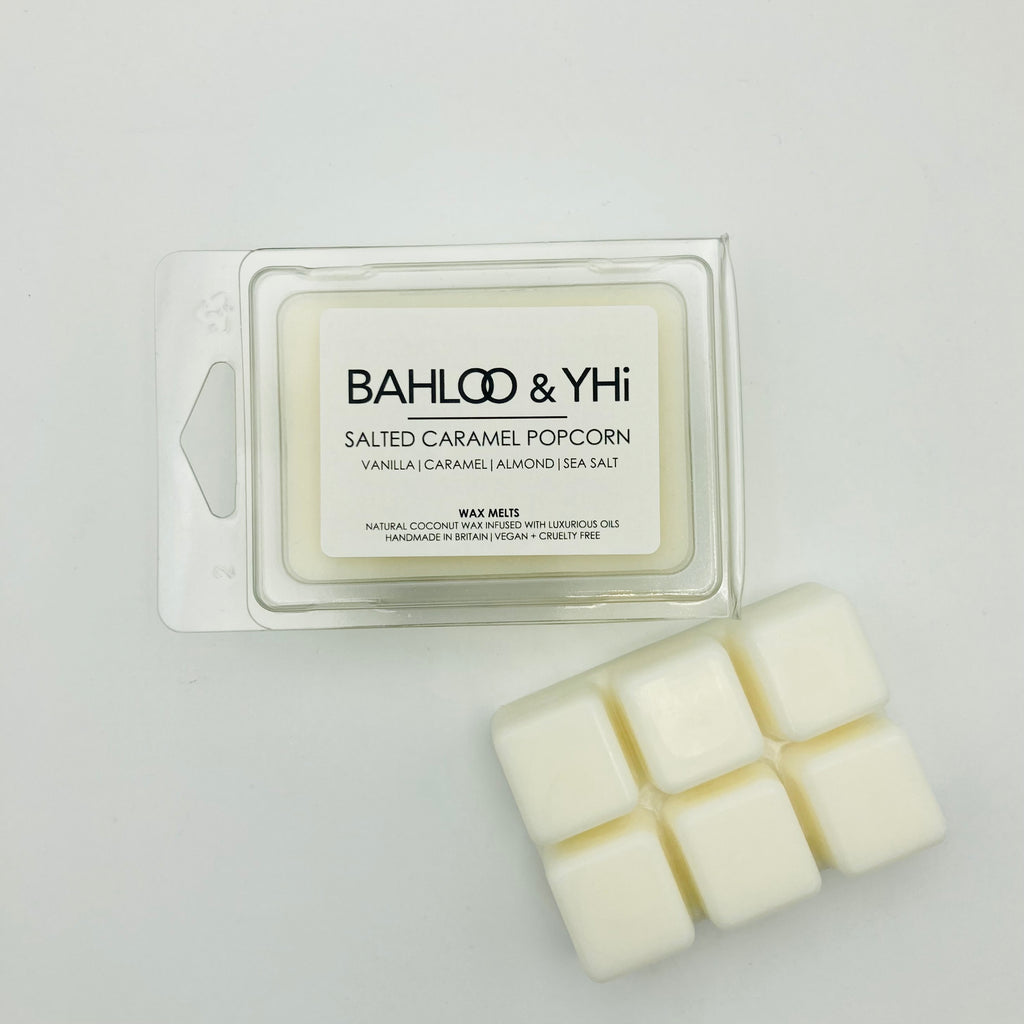 salted caramel vegan wax melt. made in Eastbourne