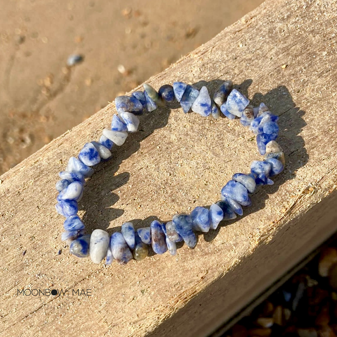 Sodalite chip deals bracelet